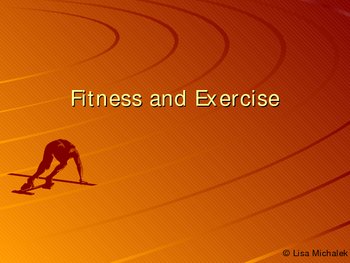 Preview of Fitness and Exercise PowerPoint Presentation Lesson Plan