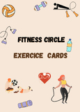 Fitness workout cards for kids