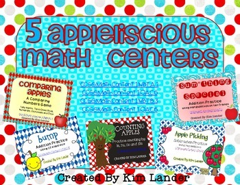 Preview of Five Apple-liscious Math Centers