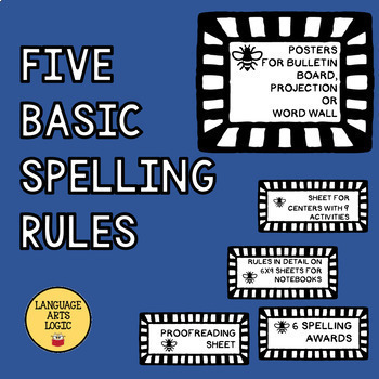 Preview of Five Basic Spelling Rules Posters + Resources