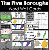 Five Boroughs of New York City Picture Word Walls