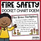 Five Brave Firefighters Pocket Chart Poem