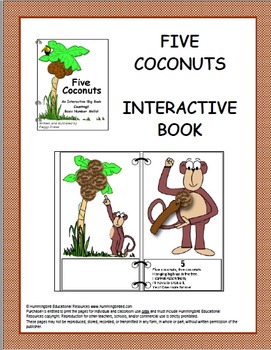 Preview of Five Coconuts - An Interactive Big Book