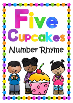Preview of Five Cupcakes Number Rhyme