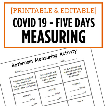 Preview of Five Days Of Measuring - Distance Learning - EASY FOR PARENTS!