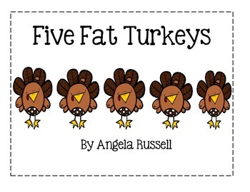 Preview of Five Fat Turkeys - Pocket Chart Story