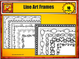 Black and White Festive Holiday Frames - Borders by Charlo