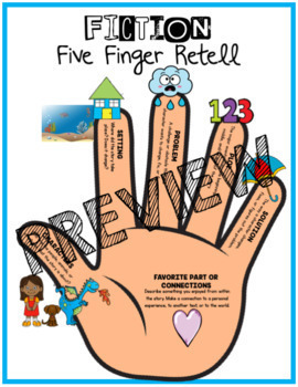 Five Finger Retell - Advanced Edition by Red Headed Teacher | TPT