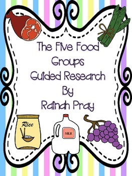 Preview of Five Food Groups Expository Research Writing