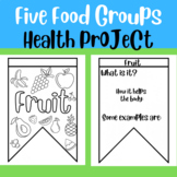 Five Food Groups - Pennant Banner Art & Research Project f