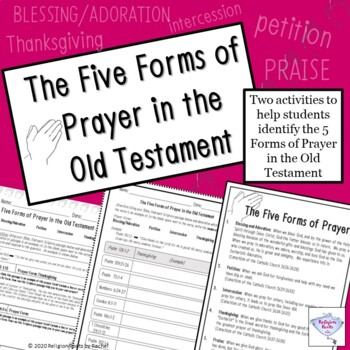 Preview of Five Forms of Prayer in the Old Testament