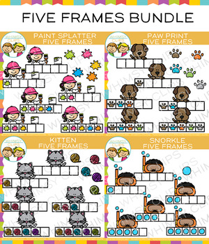 Preview of Five Frames Clip Art Bundle