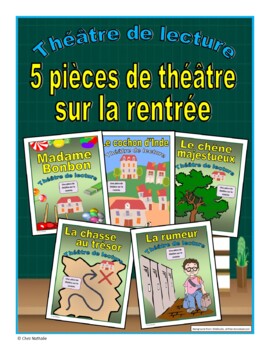 Preview of Five French Back to School Plays Bundle (French Reader's Theatre)