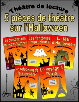 Preview of Five French Halloween Plays Bundle (French Reader's Theatre)