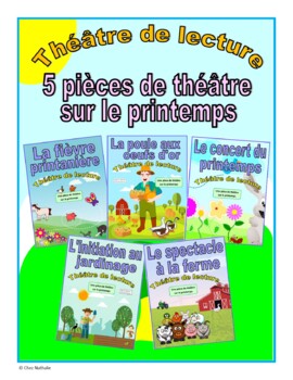 Preview of Five French Spring Plays Bundle (French Reader's Theatre)