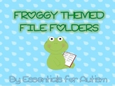 Life Cycle of a Frog - 5 file folder activities