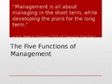 Five Functions of Management