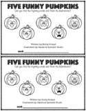 Five Funny Pumpkins - Halloween Rhyming & Sight Word Booklet