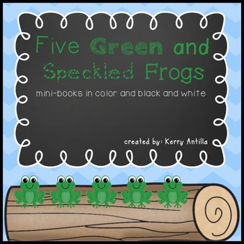 Preview of Five Green and Speckled Frogs Mini-Books