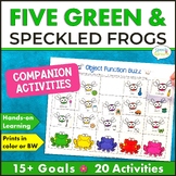 Five Green and Speckled Frogs: Spring Speech Therapy Activities