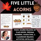 Five Little Acorns: Poem, Ordinal Numbers, Characters, Ret