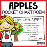 Five Little Apples Pocket Chart Poem