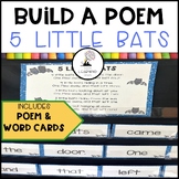 Five Little Bats Build a Poem -  Pocket Chart Poem