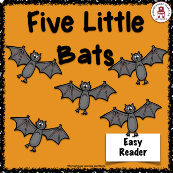 Preview of Five Little Bats - Easy Reader Minibook