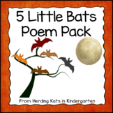 Five Little Bats Poem Pack