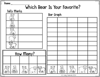 Five Little Bears (Pocket Chart Poem and Graphing Activities) by Judy ...