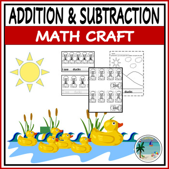 Preview of Math and Literacy | 5 Little Ducks Craft | Back to School