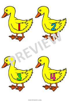 Five Little Ducks: Printable Puppets and Song - From ABCs to ACTs   Preschool crafts, Daycare crafts, Nursery rhymes preschool crafts