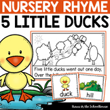 Five Little Ducks Nursery Rhyme Activities and Worksheets