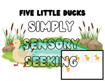 Preview of Five Little Ducks Song Board with Corresponding PECS