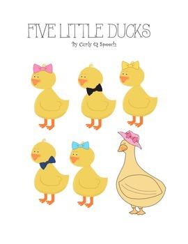 Preview of Five Little Ducks Song Companion