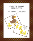 Five Little Ducks Stick Puppets