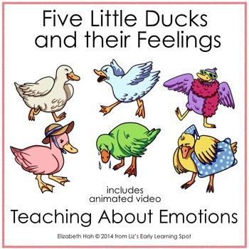 Preview of Managing Emotions with Five Little Ducks