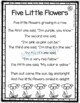 Five Little Flowers Printable Flower Poem For Kids By Little Learning 