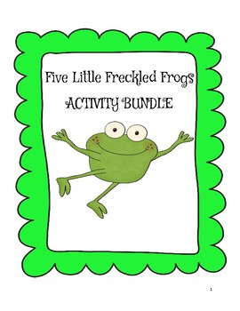 Preview of Five Little Freckled Frogs Activity Bundle