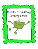 Five Little Freckled Frogs Activity Bundle