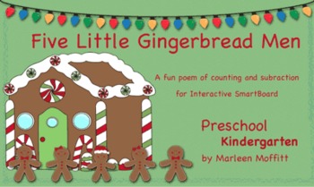 Preview of Five Little Gingerbread Men (Notebook 11)