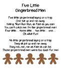 Five Little Gingerbread Men poem