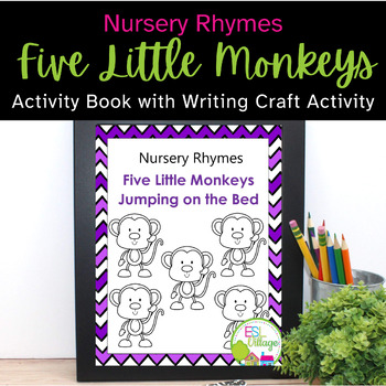 Preview of Five Little Monkeys Activity Book with Writing Craft Activity