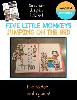 Preview of Five Little Monkeys File Folder Game