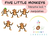Five Little Monkeys Interactive Book and Manipulatives