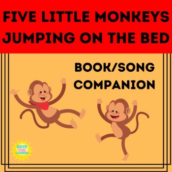 Preview of Five Little Monkeys Jumping on the Bed - Book/Song Companion