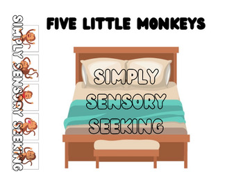 Preview of Five Little Monkeys Song Board with Corresponding PECS