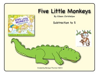 Preview of Five Little Monkeys (Subtraction to 5)