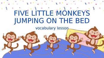 Preview of Five Little Monkeys Vocabulary Lesson