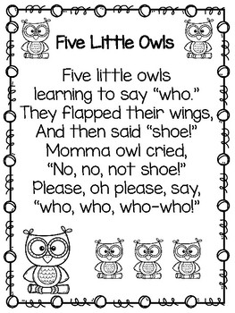 Owl Poems For Kids